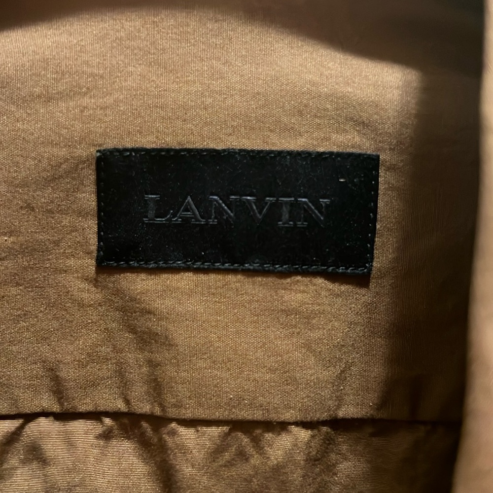 Lanvin Brown Button-down